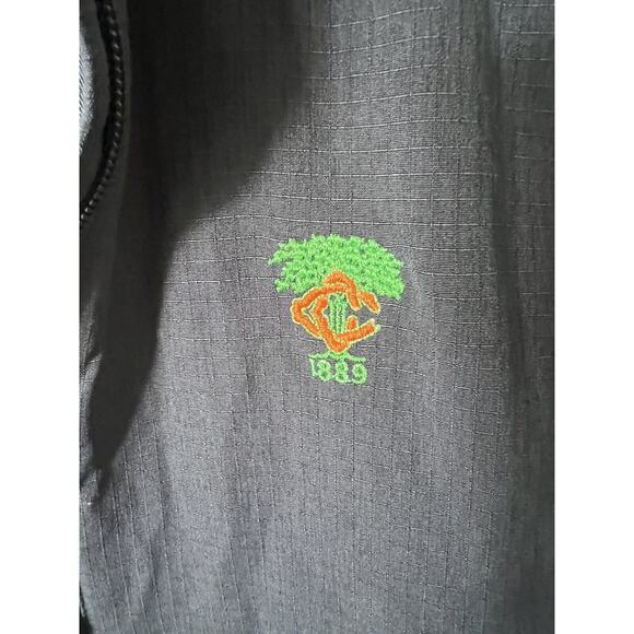 Greg Norman Women’s Navy Blue Golf Jacket Medium Custom Embroidery - Picture 3 of 6